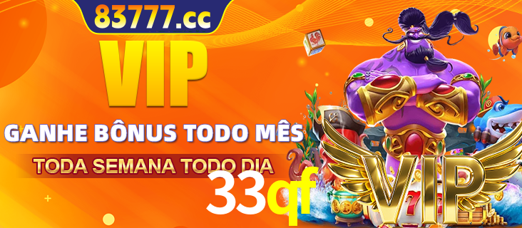 Banner promocional do 33qf oferecendo 100% de recompensas adicionais contínuas para quem fizer o login diário (Daily sign-in), com um mascote de coelho.