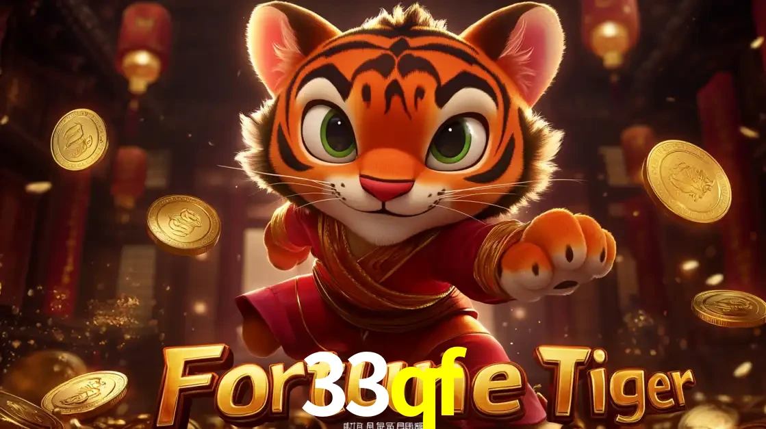 O carismático mascote do jogo de slot Fortune Tiger, um tigre fofo em pose de artes marciais, pronto para trazer sorte e multiplicadores de ganhos no cassino online 33qf.