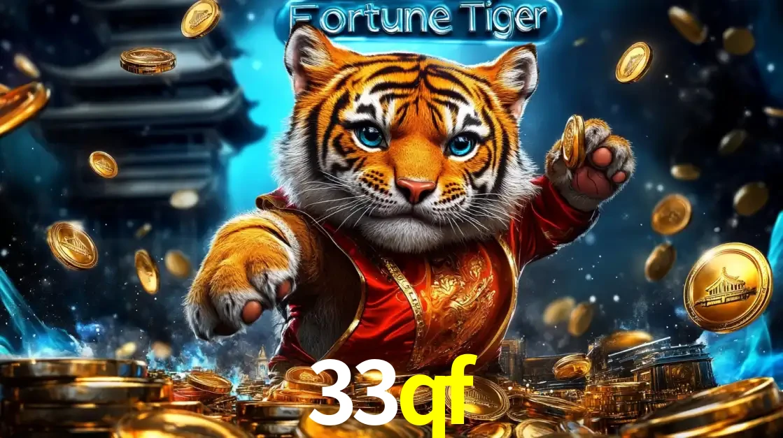 Imagem promocional do jogo de slot Fortune Tiger, com um tigre majestoso em traje tradicional cercado por uma fortuna em moedas de ouro, disponível agora no cassino 33qf.